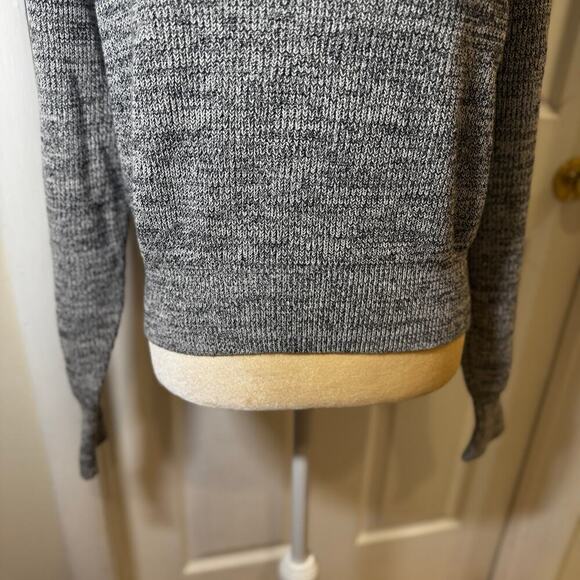 Free People Too Good Ribbed Trim Pullover Sweater in Black Size Small - Picture 3 of 8